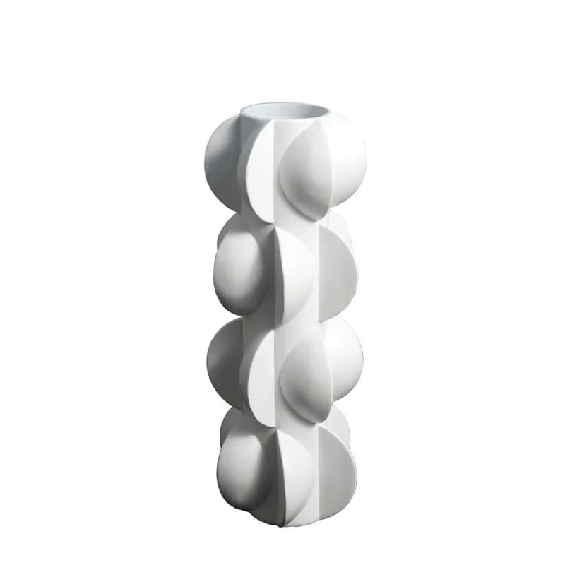 Dispositivo per fiori secchi a pendolo in resina, accessori per la casa modello creativo in stile moderno, dispositivo per fiori a torsione geometrica