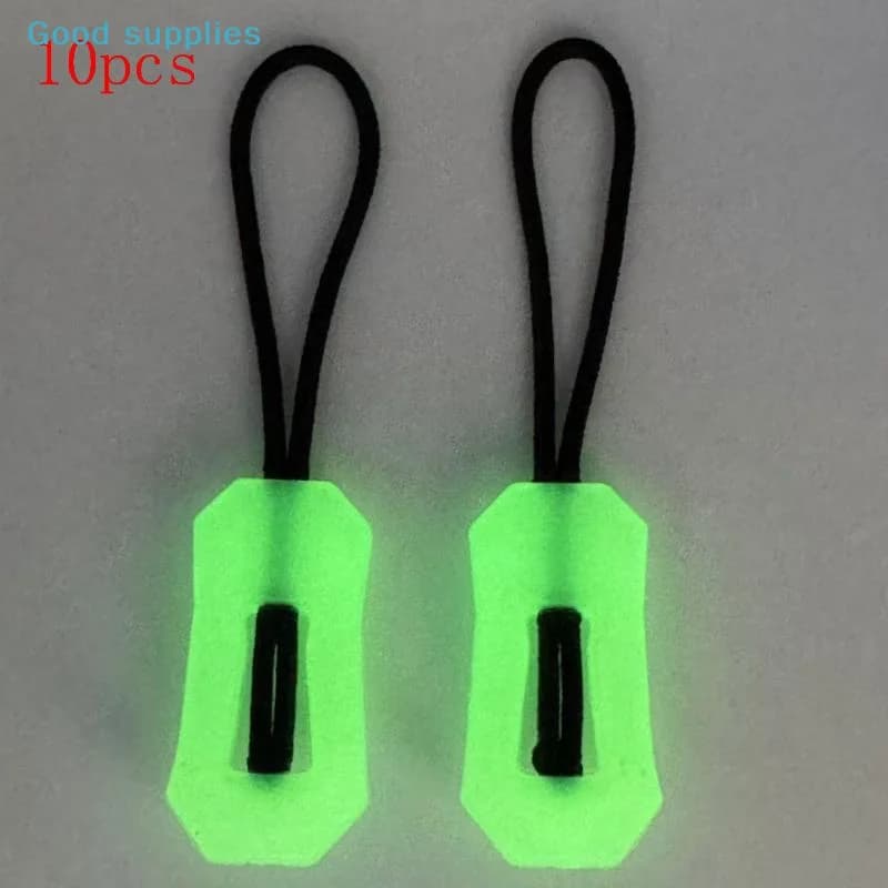 10 Pezzi Cerniere Luminose che si Illuminano al Buio, Tiranti per Cerniere Anti-smarrimento per Zaini e Vestiti, Cordini per Giubbotti, Teste Scorrevoli, Kit di Riparazione per Cucito