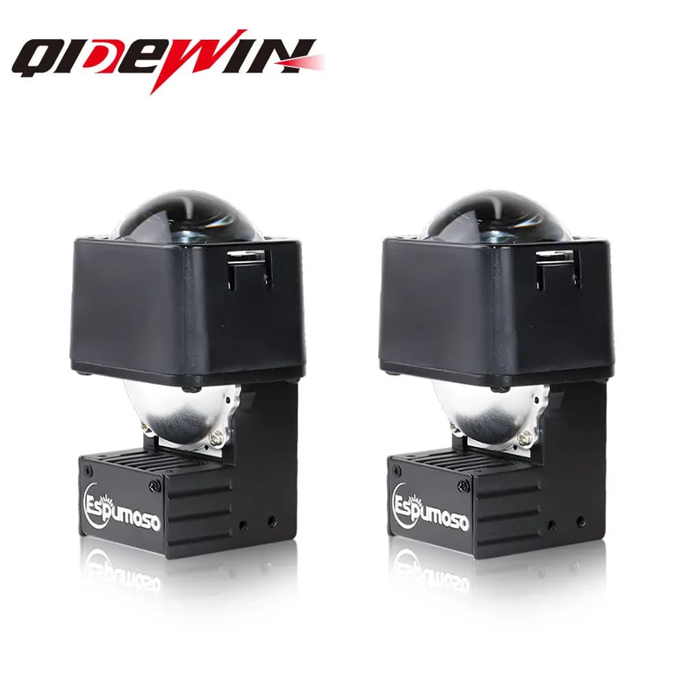 Proiettore Bi LED da 1,5 pollici Fascio alto e anabbagliante 6000K Faro per auto moto Mini lenti Fari Retrofit Matrix LED Lente fendinebbia