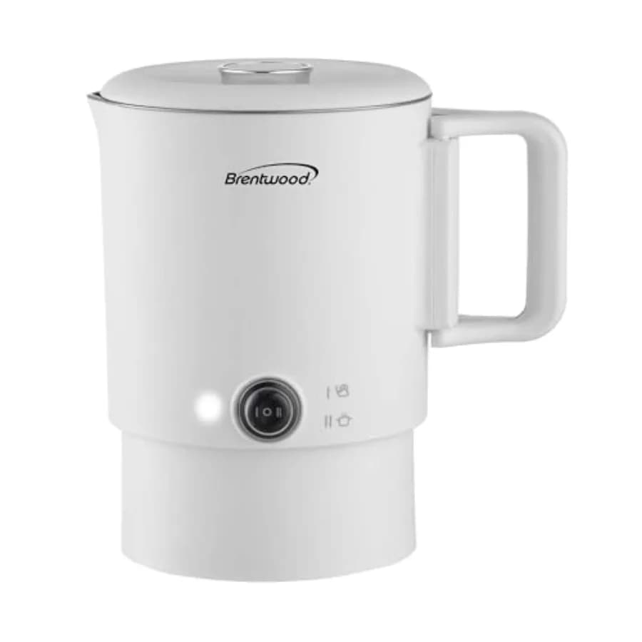 KT-1504W Bollitore Elettrico da Viaggio e Pentola Pieghevole da 27oz, Costruzione in Acciaio Inox a Doppia Parete con Superficie Fredda al Tatto, Senza Fili