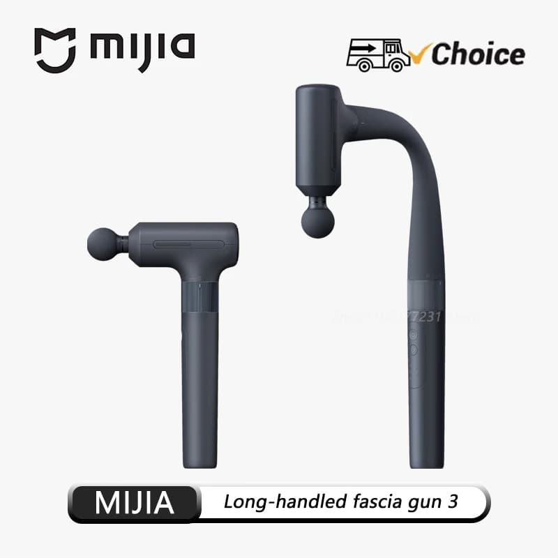 Original NEW Mijia Long Handle Fascia Gun 3 Dual Mode Deep Tissue Massager with Long Short Handles Figure 7 Muscle Relax Tool