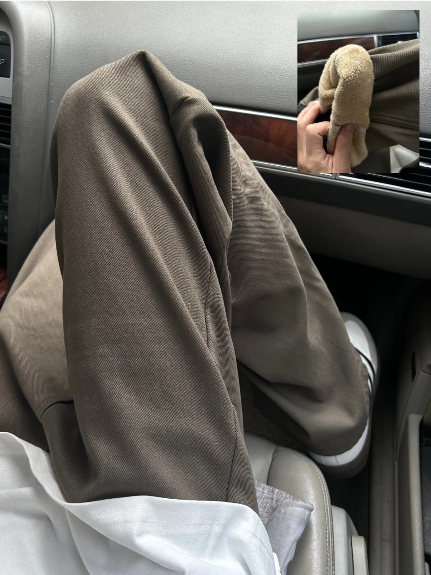 Jeans Cleanfit Marrone a Zampa d'Elefante da Uomo, Pantaloni Vintage a Gamba Dritta e Larga, Pantaloni Lunghi Slim Fit, Abbigliamento Giovanile