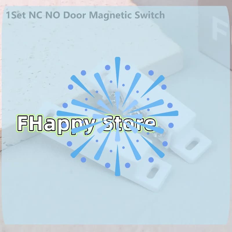 1 Pair NO NC Magnetic Door Window Contact Sensor Alarm High Sensitivity Open Closed Magnetic Contact Switch For Metal Reed Door