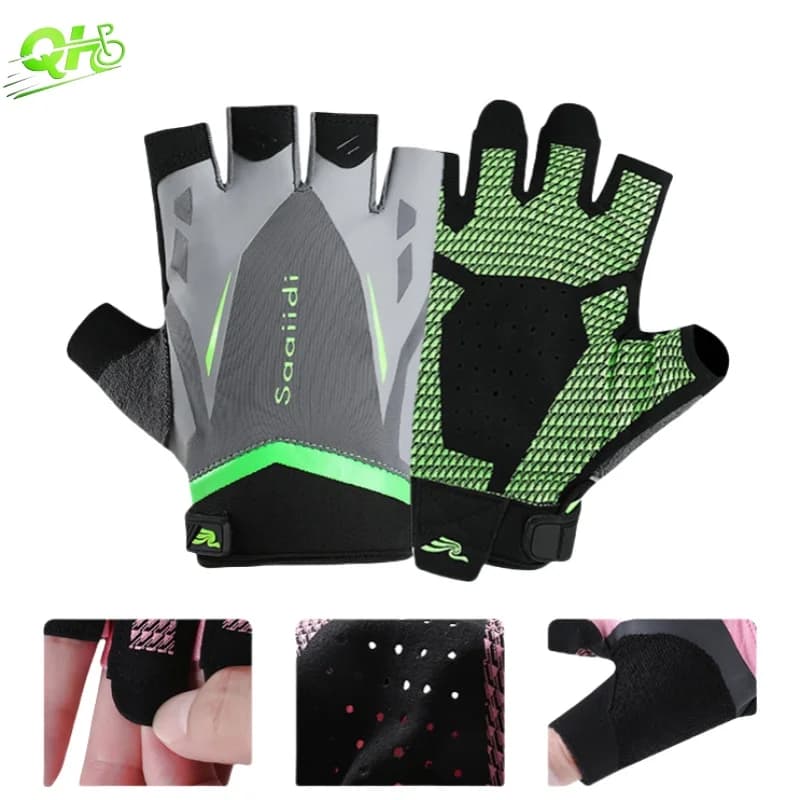 Gym Gloves for Motorcycle Electric Scooter Fitness Wearable Weight Lift Breathable Cycling Gloves Cycling Gloves without fingers