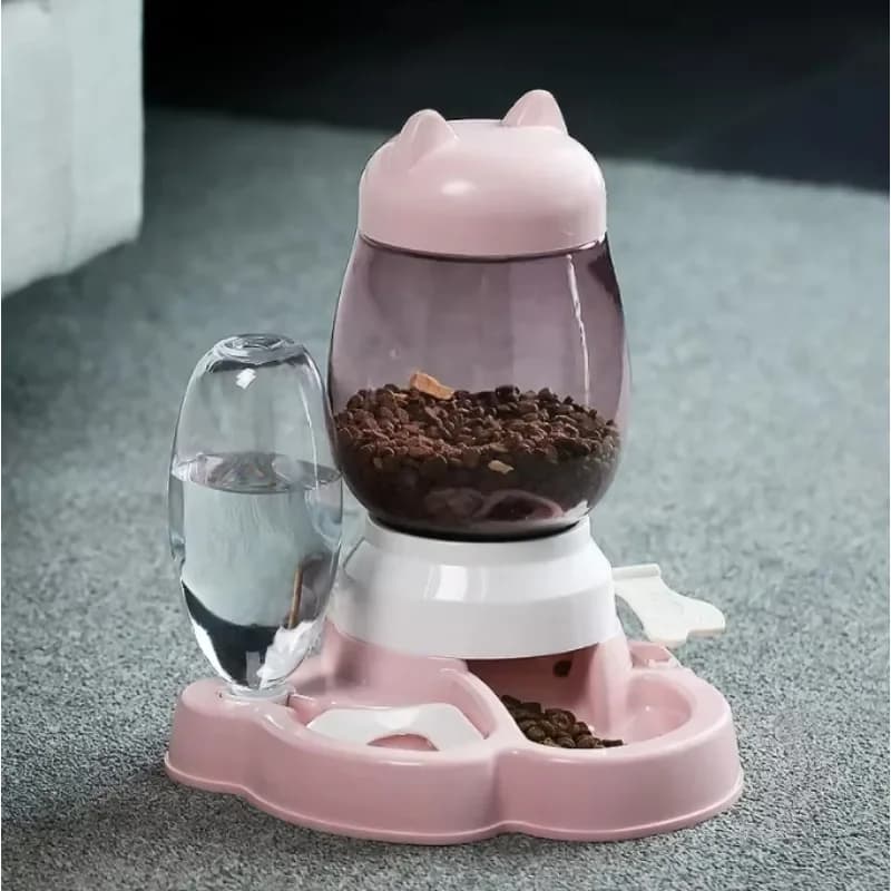 Pop 2.2L Conservazione degli alimenti 650ML Conservazione dell'acqua Ciotola per mangiatoia automatica per animali domestici 2 in 1 Alimentatore per acqua per cibo per cani e gatti