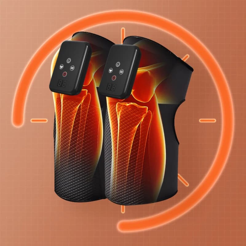 Heated and Vibration Leg Knee Massagers 3 Level Heating Vibrator Temperature Control Shoulder Brace Support Knee Warmer Gifts
