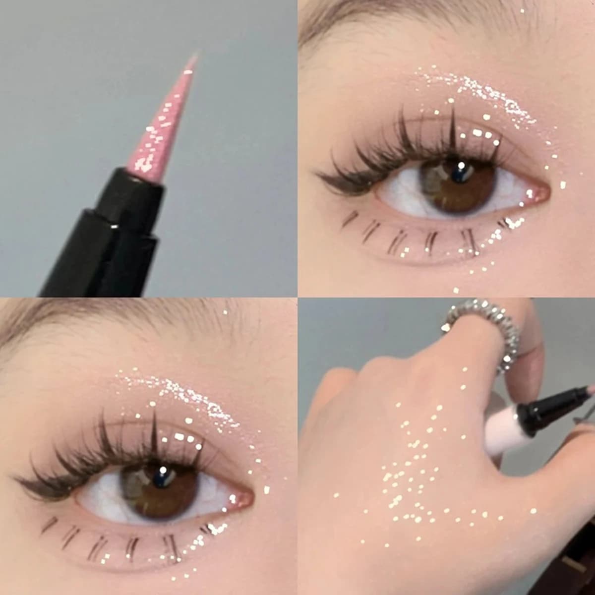 DIKALU Flash Breaking Drill Penna per baco da seta sdraiata Schiarente Eyeliner perlato estremamente fine e brillante Naturale a lunga durata