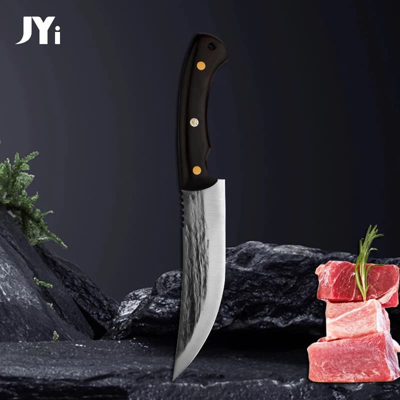 Coltello per disossare macellaio forgiato Coltello da cucina fatto a mano Coltello da chef Carne Pesce Schiacciare Taglierina Mannaia Coltelli per filetti