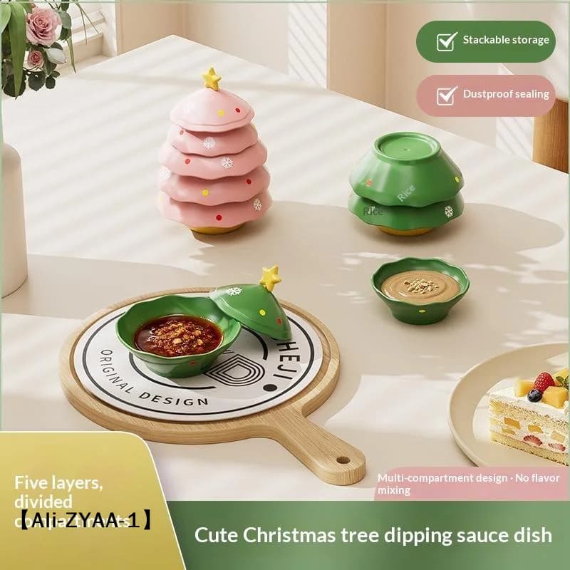 【A】Sauce Dish Dipping Bowls Plastic Seasoning Dish Appetizer Seasoning Serving Dishes Sets Tray Spice Plates Kitchen Tableware