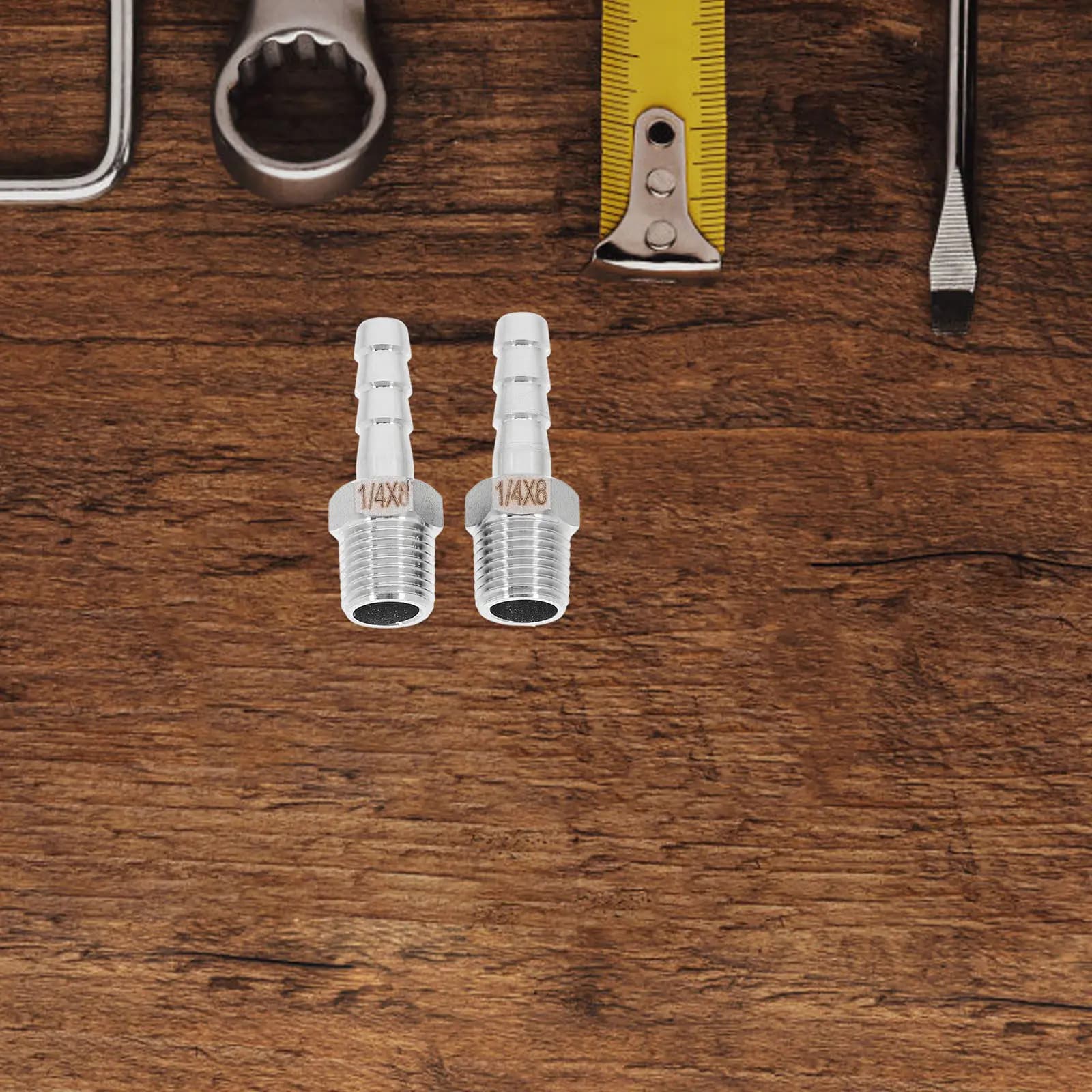 2 Pezzi Adattatore per Tubo da Giardino, Raccordo a Spina, Accoppiatore per Tubi, Accessori per Aria Compressa, Raccordi Barbed