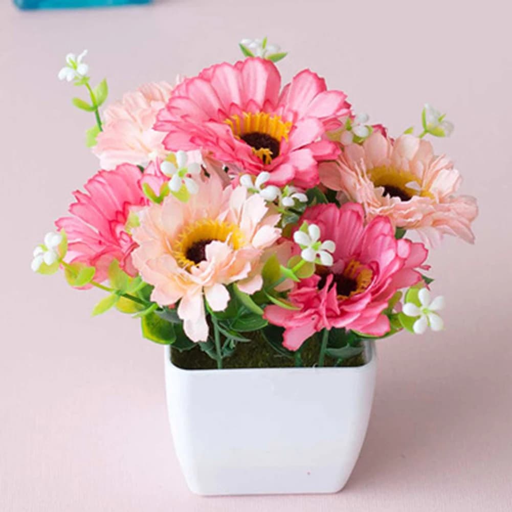 Artificial Plant Room Decoration in Vase Artificial Outdoor Flowers in cheerful plastic Enlighten your outdoor space