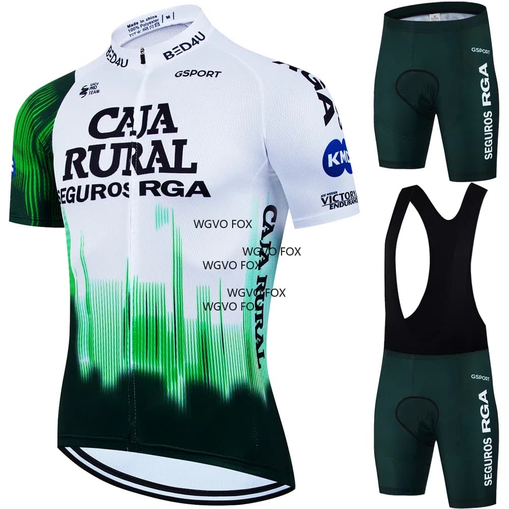 Cycling Mtb Uniform Men CAJA RURAL Road Bike Tricuta Bavaglino Clothing Men's Jacket Sports complex Mountain pants Men's pants Shorts