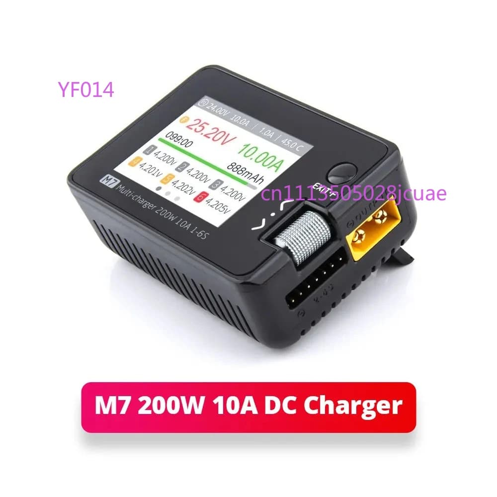 Charger for models of M7 aircraft, balanced charger for lithium batteries, for models of aircraft, cars and ships, 200W 10A
