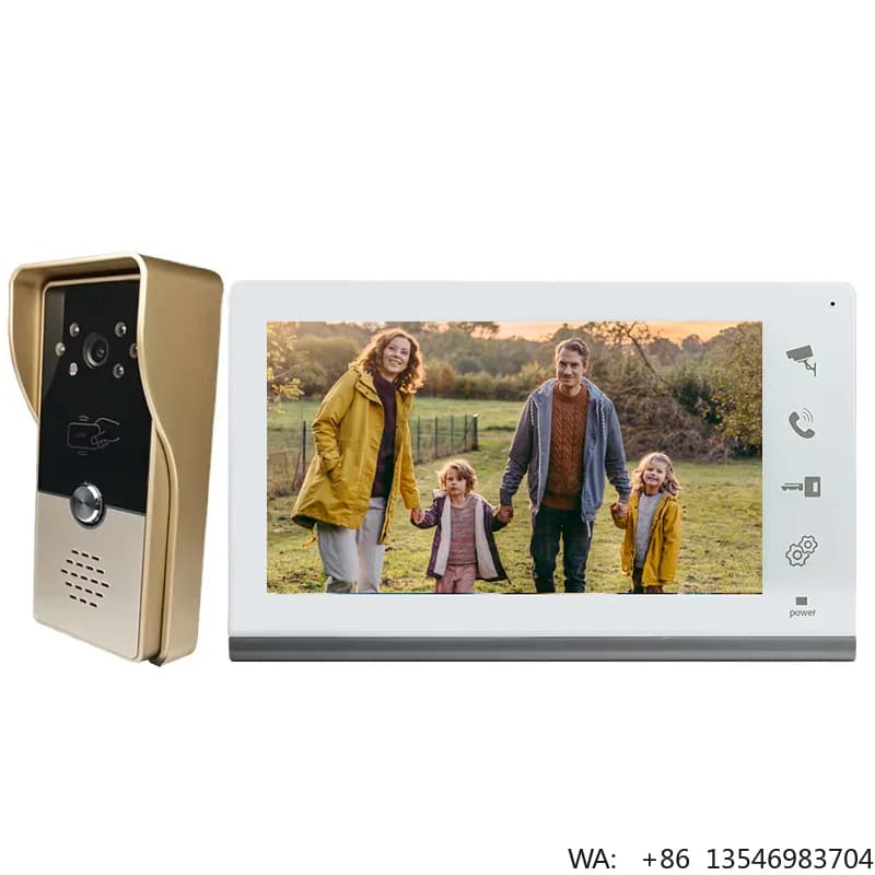 Videocitofono a 4 Fili di Ultima Generazione, Sistema di Interfono Video per Villa con Telecamera Integrata