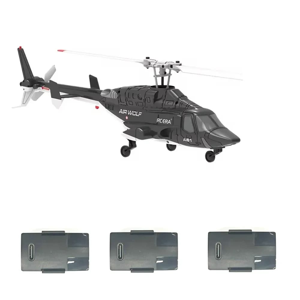 Batteria LiPo originale RC ERA A61 Mini Airwolf da 3,7 V 220 mAh per elicottero RC
