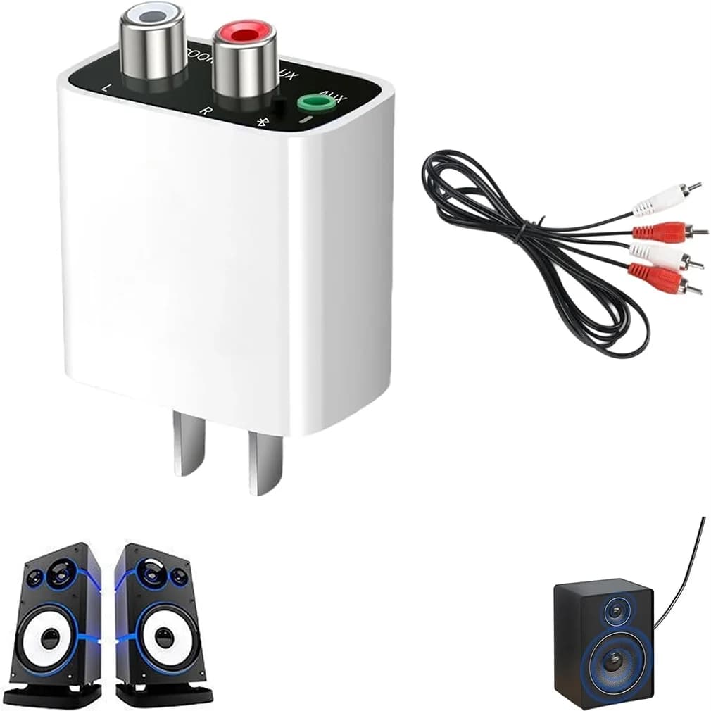 Ricevitore e Trasmettitore Audio Bluetooth Wireless con Supporto Riproduzione da USB, Ricarica Rapida per Auricolari, TV, Controllo IR APP, Compatibile con Vecchi Altoparlanti Stereo