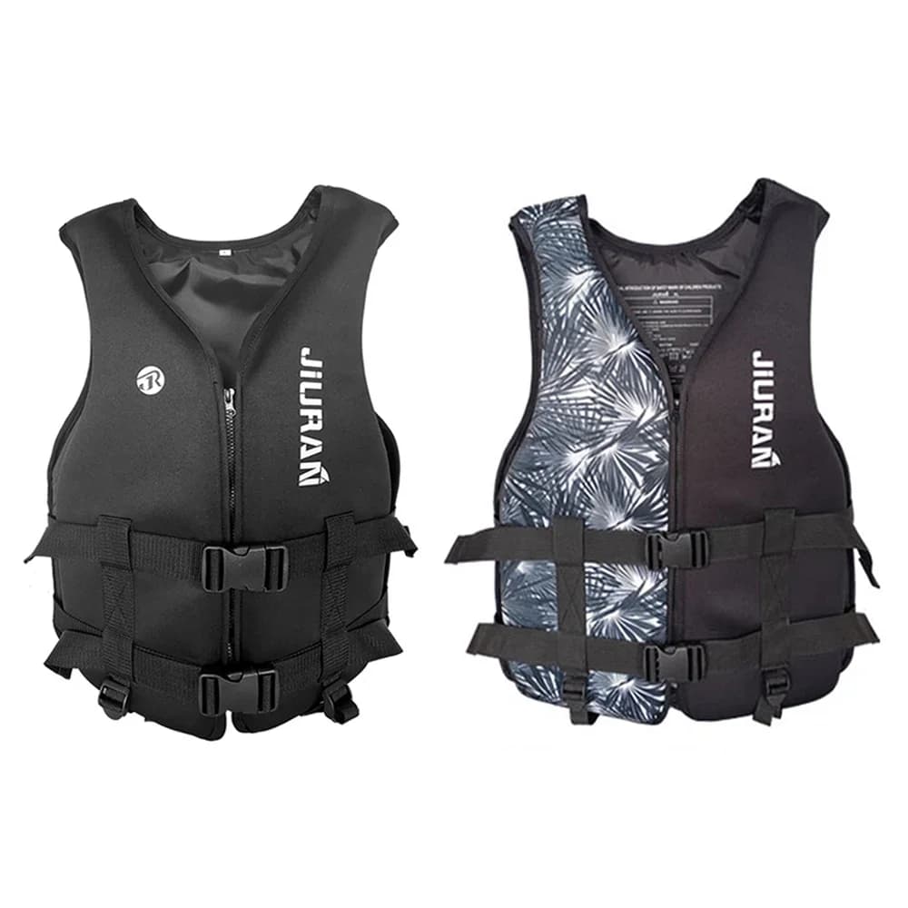 Giubbotto di salvataggio universale in neoprene per esterni Sport acquatici Giubbotto di galleggiamento Kayak Canottaggio Nuoto Giubbotto di salvataggio di sicurezza alla deriva