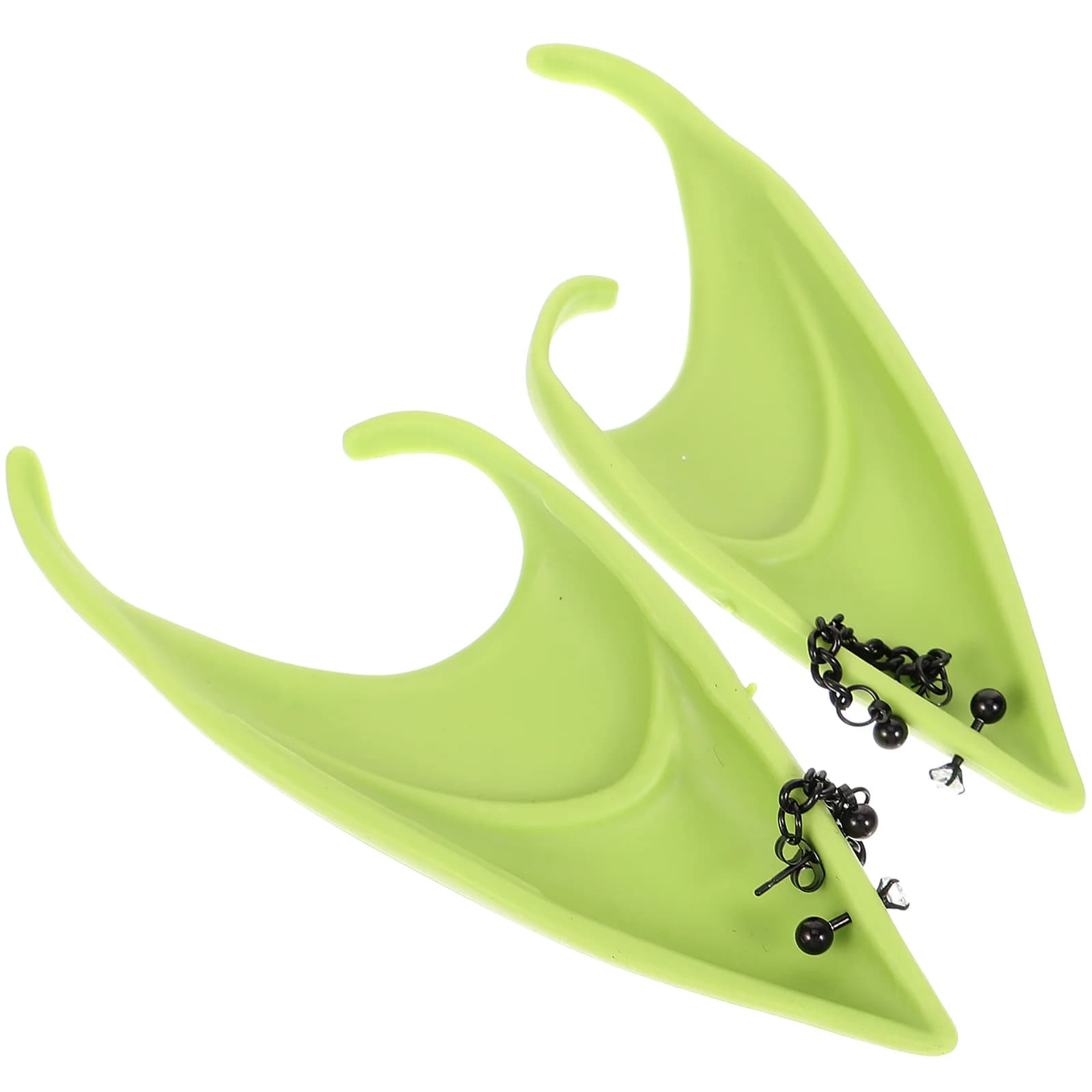 Orecchie da fata Accessori cosplay verde chiaro Orecchie da elfo per feste per ragazze per donne Oggetti di scena Materiale sicuro Durevole Uso lungo
