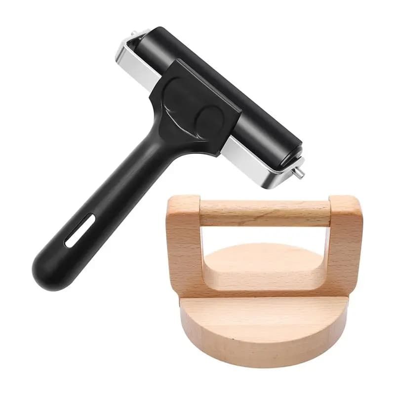Kit di Stampa a Blocchi in Legno 1+1 Pezzi per Artigianato, Stampa e Inchiostro