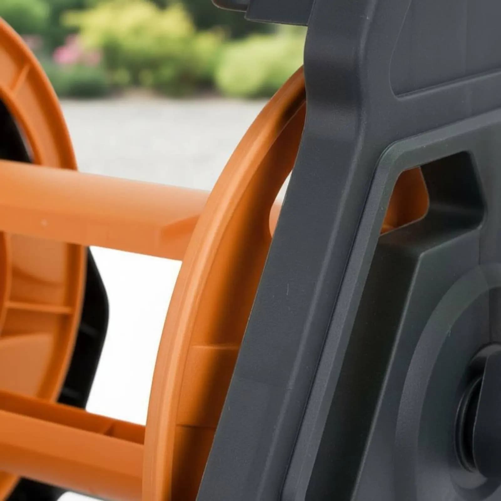 Avvolgitubo da Giardino con Carrello, Avvolgimento Facile, Struttura Stabile, Dimensioni Compatte per Giardino