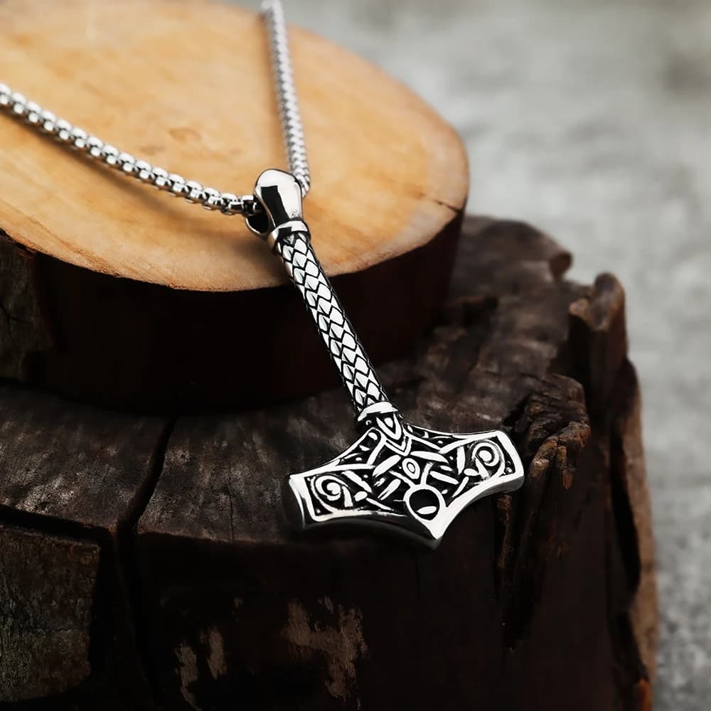 Ancora per barca a vento europea e americana Thor Hammer ciondolo moda nodo celtico da uomo personalizzato gioielli in acciaio inossidabile