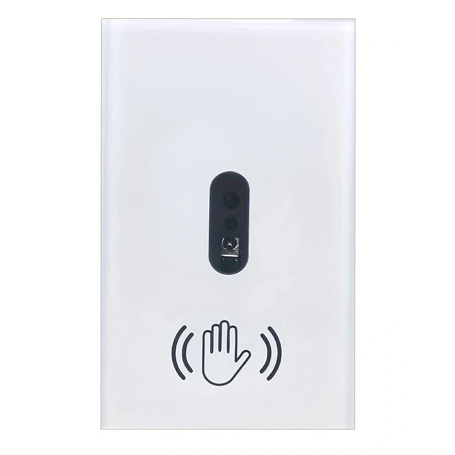 1pc Interruttore Della Luce Della Parete Onda Sensore IR A Infrarossi No Need Touch US 220V 110V Pannello Dello Schermo In Vetro Alimentazione Elettrica On Off lampada