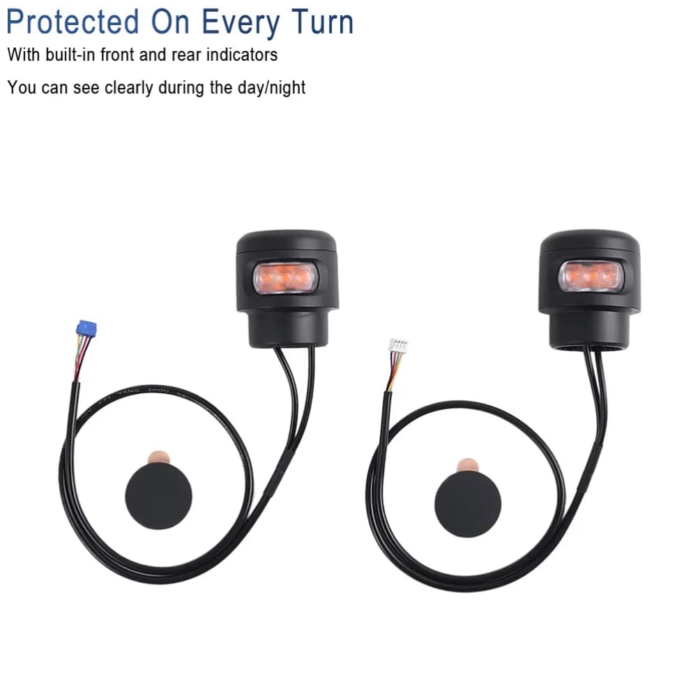 Luce di Segnalazione Anteriore per Monopattino Elettrico Ninebot E3 E3Pro, Indicatore di Direzione Sinistro e Destro, Parte Modificata per Scooter