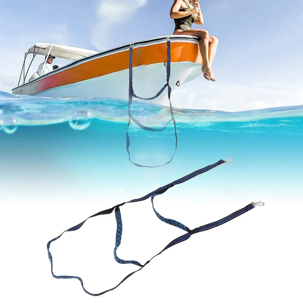 3 Step/4 Step/5 Step Marine Boat Rope Ladder Foldable With Hooks Boarding Steps Nylon Boat Ladder Rope Inflatable Boats