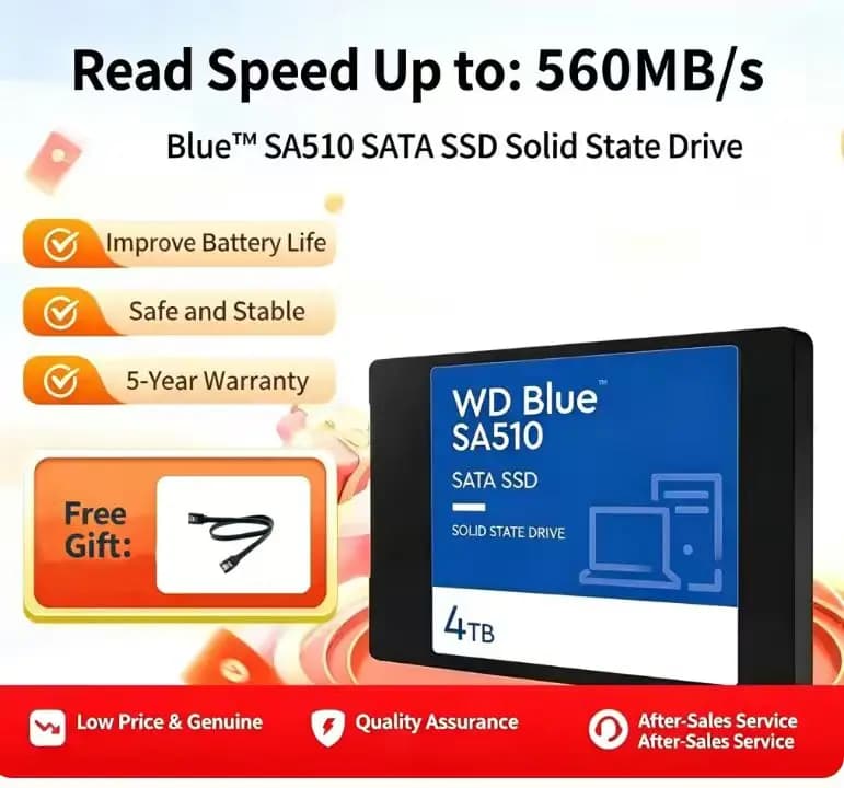 2025 1 To 2 To SSD SATAIII 2.5 Disque SSD interne Vitesse de transfert rapide pour PC portable Mac