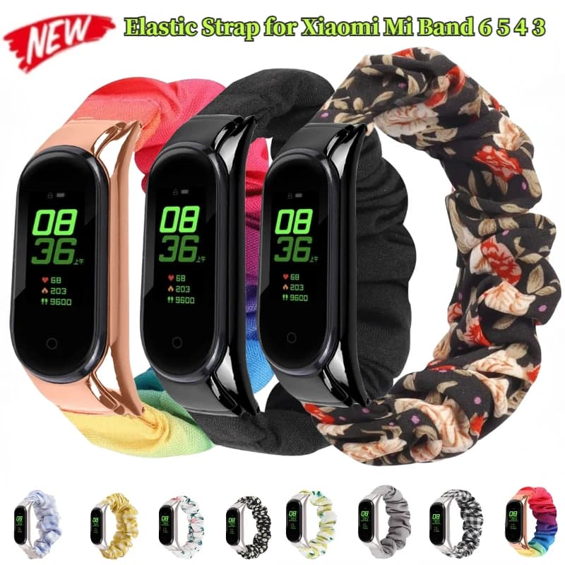 Cinturino elastico 12 colori per Xiaomi Mi Band 6 5 4 intercambiabile Mi Band 4 cinturino traspirante per Miband 6 5 bracciale Correa