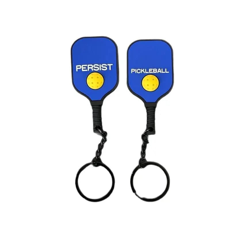 NUOVO Portachiavi Creativo a Forma di Racchetta da Pickleball in Metallo, Portachiavi Colorati a Forma di Pallina da Golf, Ciondolo per Borsa Regalo per Fan del Dink Ball