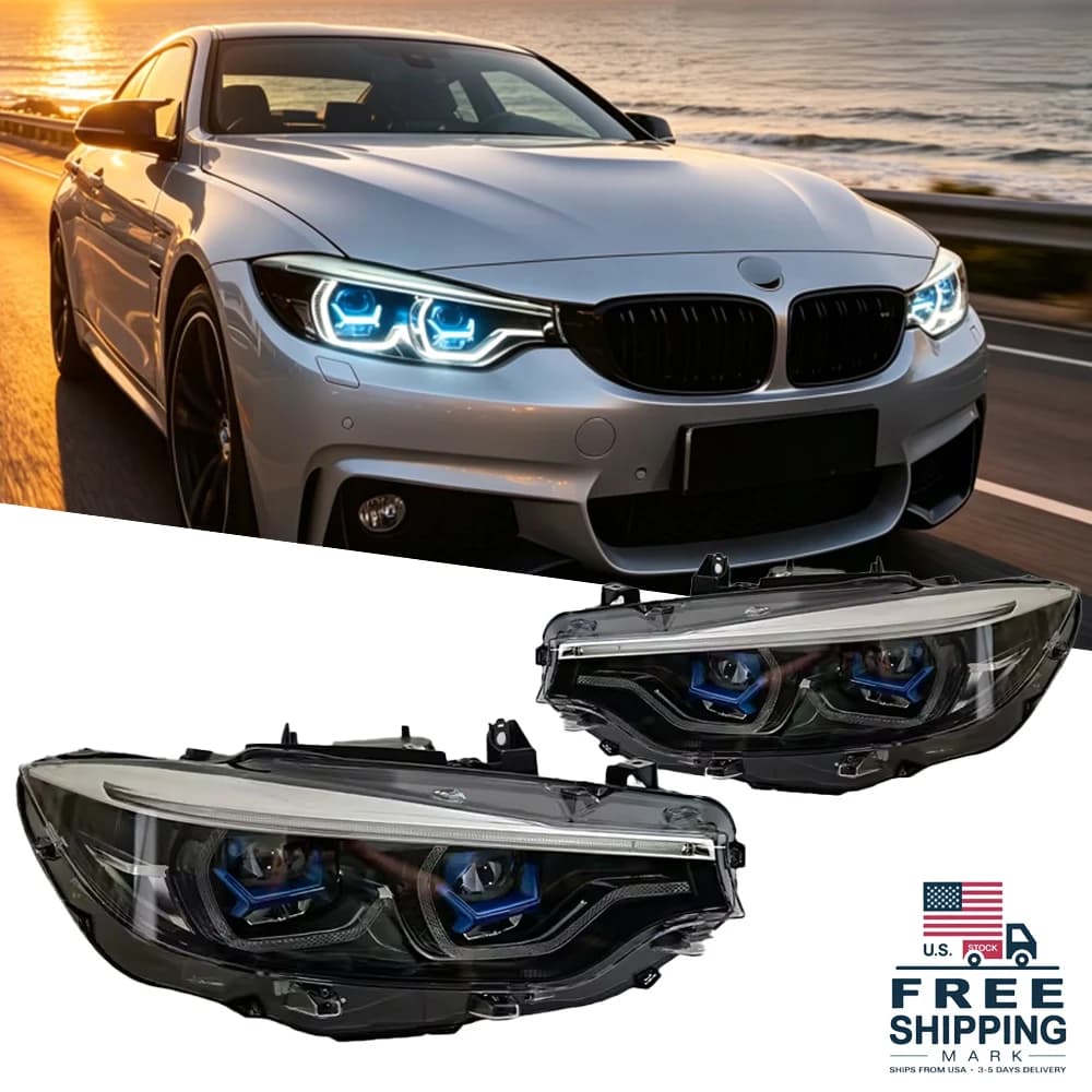 Fari Anteriori TYPY per Auto, Proiettore LED con Luci Diurne, Parti di Illuminazione Sostitutive per BMW Serie 4 F32
