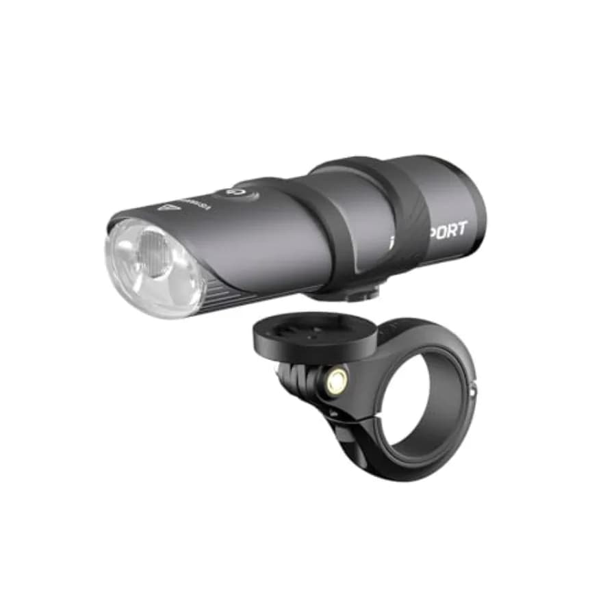Luce Intelligente per Bicicletta, Faro da 500/800/1200/1800 Lumen per Ciclismo Notturno, Ricaricabile e Impermeabile