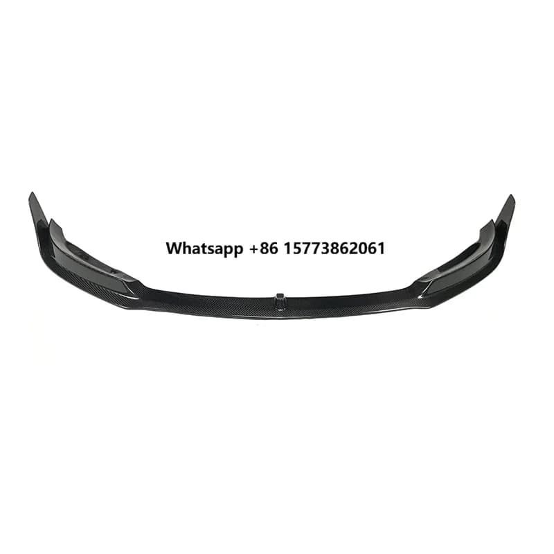 Vorstein Style Dry Carbon Fiber Auto Accessories Bumper Front Lip for Model 3 2016-2019 Carbon Diffuser