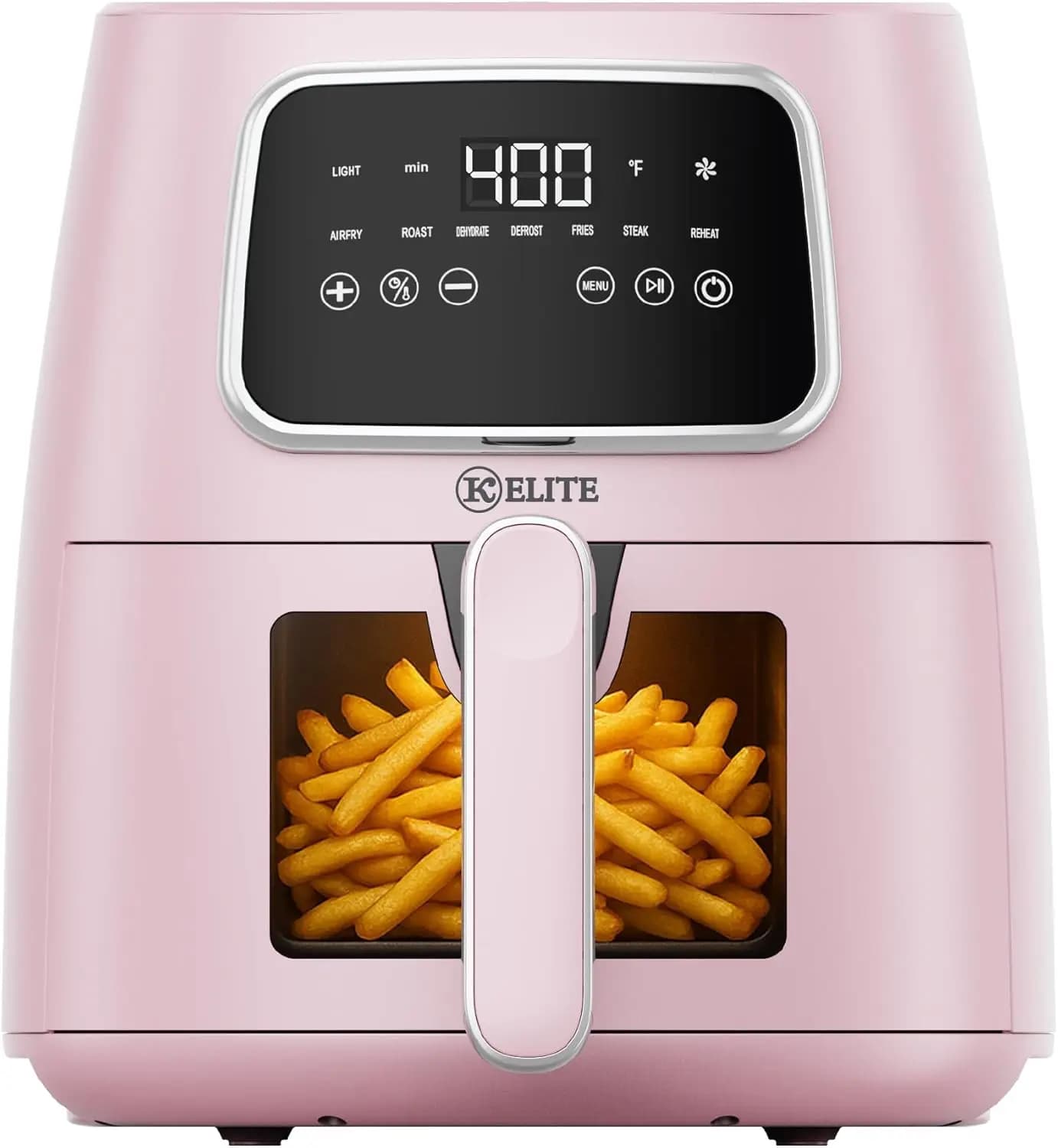 Digital Air Fryer 5.5 Quart, Countertop Oven with LED Display, 6 Preset Programs: Air Frying, Roasting, Dehydrating, Defrosting