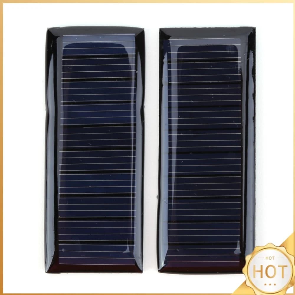 1/2 Pcs Pocket Solar Charging Panel 5V 0.23W 45MA Micro Solar Charger Panel Polysilicon for 3.7V Solar /LED Light