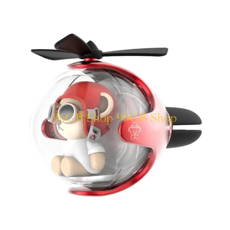 Adorabile deodorante per ambienti con clip sfiato per auto da 96 con ornamento interno in ABS