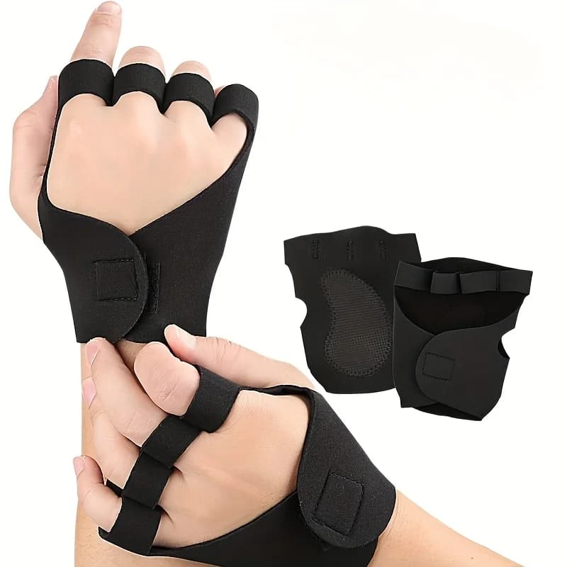 1 paio di guanti fitness per uomo e donna / Guanti da allenamento antiscivolo e traspiranti con supporto per il polso / Palestra, sollevamento pesi