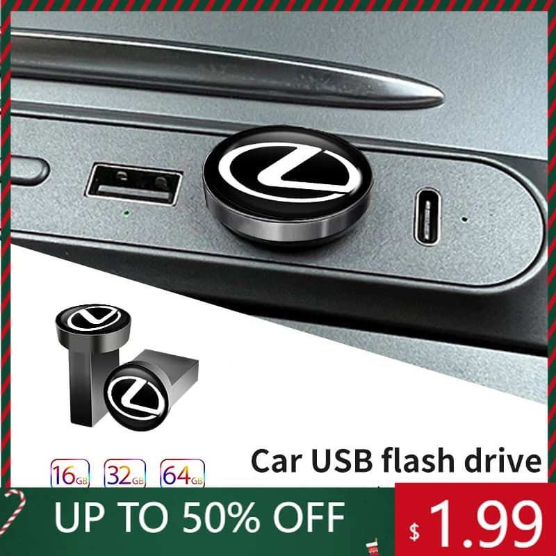 Adesivi per auto 16/32/64GB Chiavetta USB per auto MINI Accessori per memoria musicale per Lexus UX250h RX450h CT200h RX400h NX300h RX3
