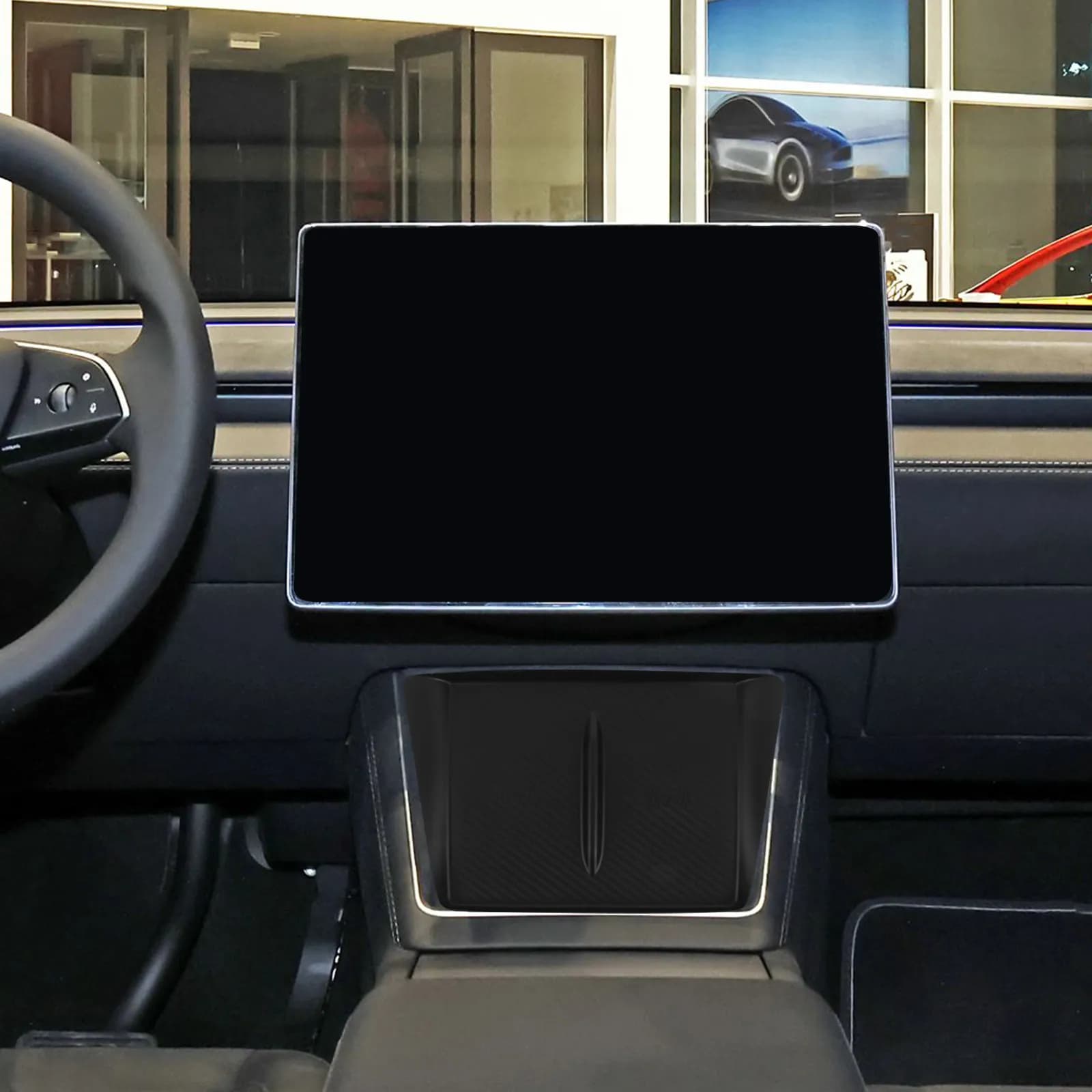Car Interior Pad Wireless Charging Anti-slip Console Phone Holder for
