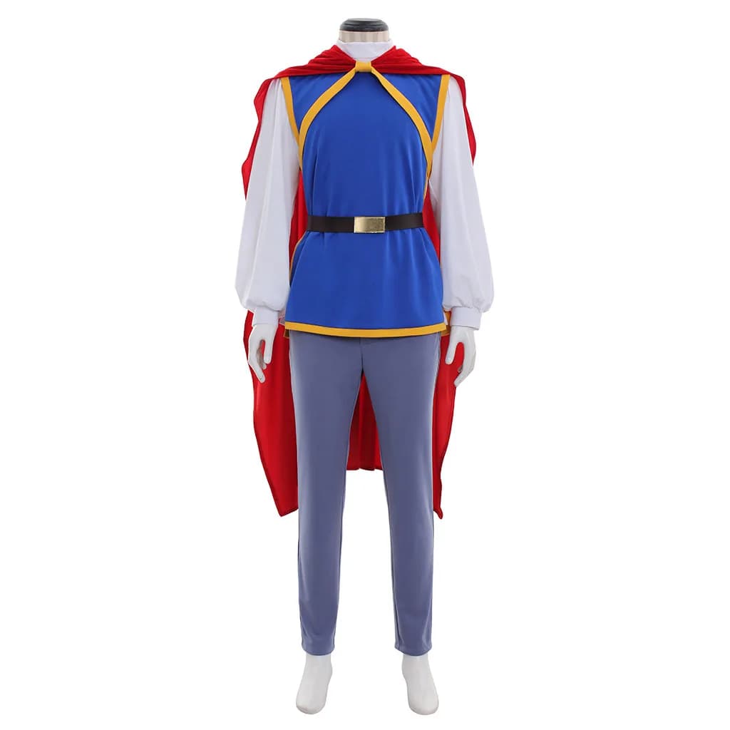 Florian Costume Cosplay Dresses Men Adults Charming Prince Role Game Top Trousers Vest Belt Full Set Halloween Carnival Dress