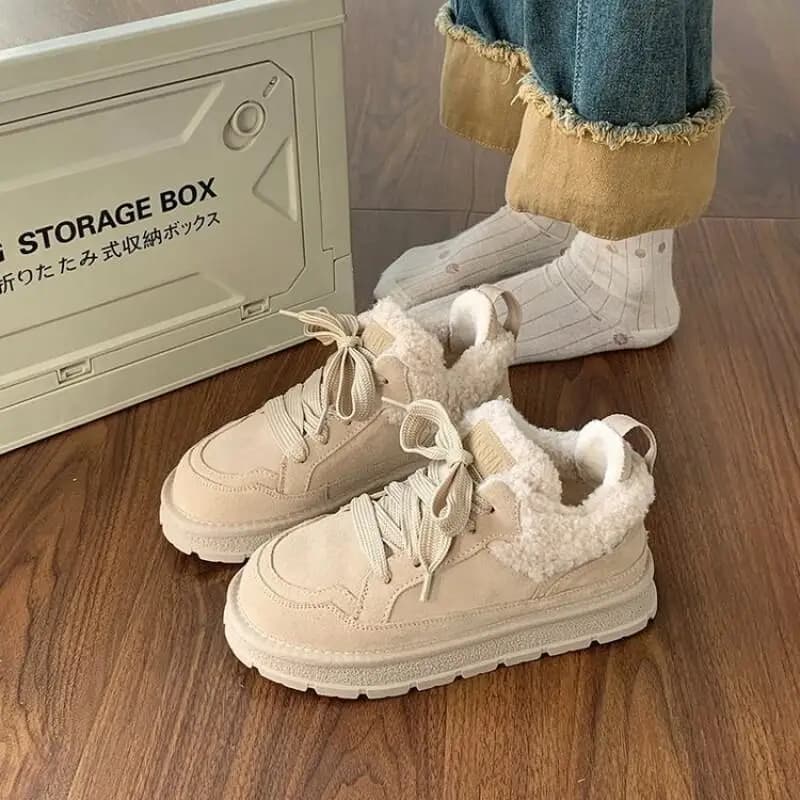 Scarpe casual Kawaii Moda Scarpe per bambini Koala Nuovo foderato in pile antiscivolo Caldo Mantieni caldo Stivali da neve Stivaletti in pelle Cotone
