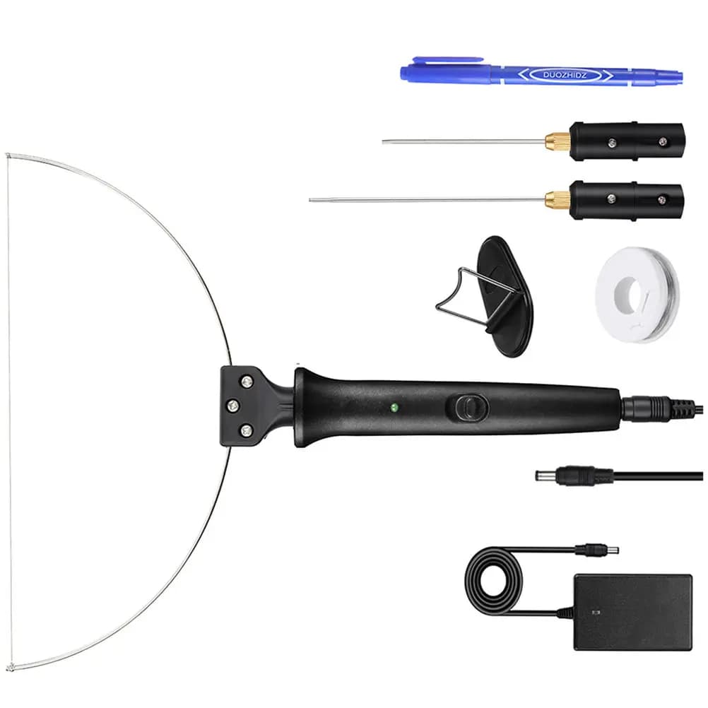Set of Electric Tools for Hot Wire Cutting, Snail Cutting Kit, Rapid Cutting and Precise for Artistic Projects and Fai-da-Te, Spina EU