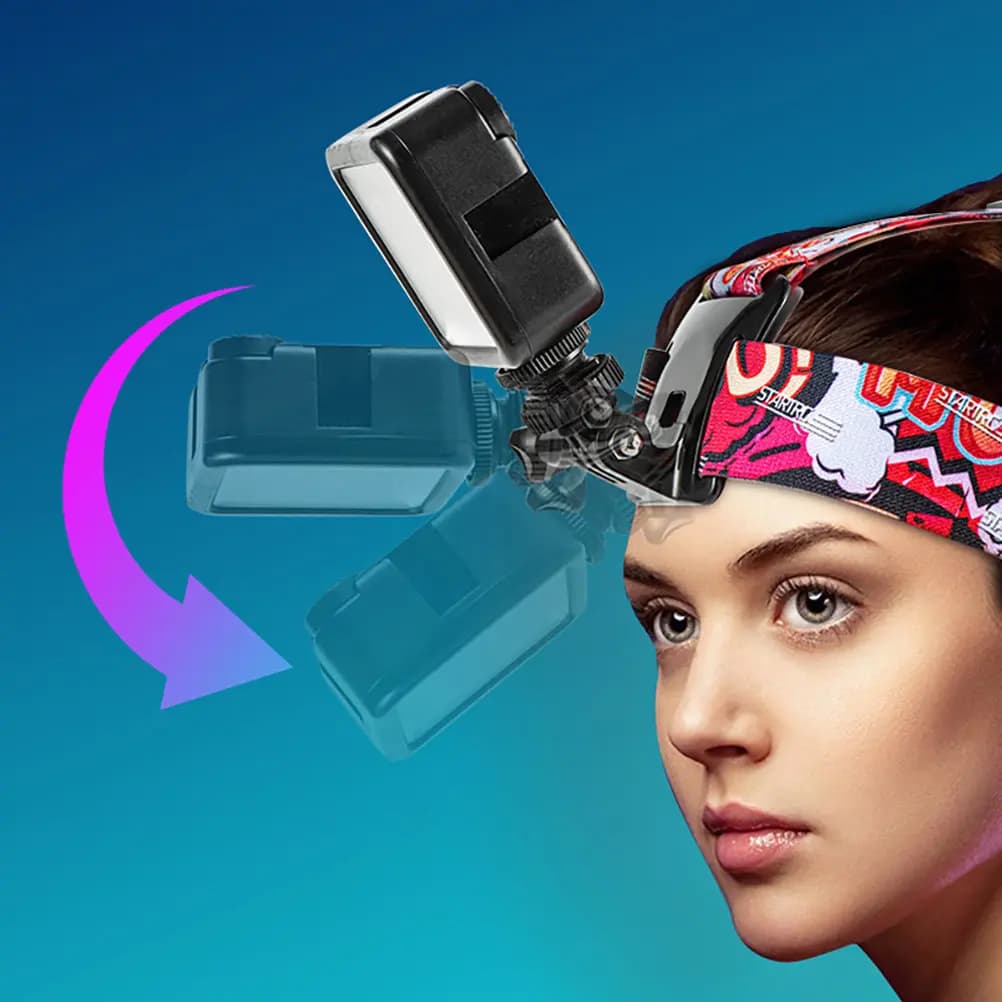 Supporto per Fotocamera da Testa, Accessori per Vlog, Riprese Video Fluide, Rig per Action Cam, Perspectiva in Prima Persona