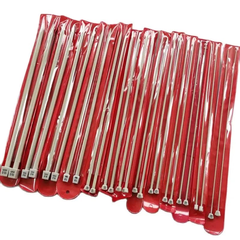 26 pz/set 36 centimetri In acciaio inox Singolo A Punta Ferri da maglia Crochet Gancio Strumento di lavoro a maglia del Mestiere aghi Set 2.0 millimetri- 10.0 millimetri