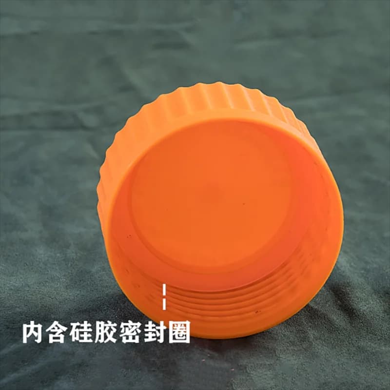 5PC GL80 blue cap reagent bottle cap pp material bottle cap gl80 large mouth blue cap bottle special cap with silicone ring