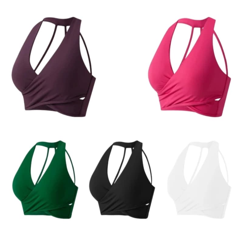 Top Sporty from Rapid Drying Gym with Sinus Padding, Push-up Bra Professional Sottile for Pilates with Spalline