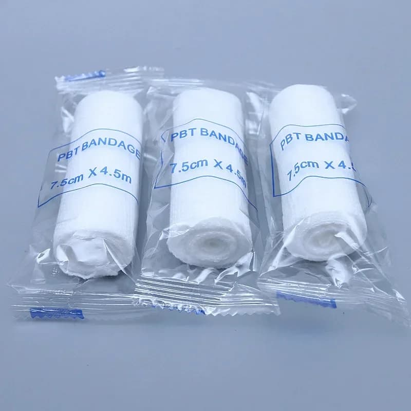 1pc Benda elastica Kit di pronto soccorso Rotolo di garza Medicazione per ferite Bende per assistenza di emergenza infermieristica medica
