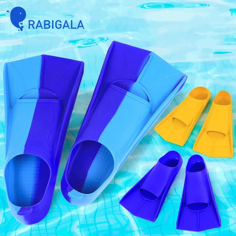 Swimming Flippers Durable Fins for Snorkeling And Scuba Diving Blue/Red/Black Size