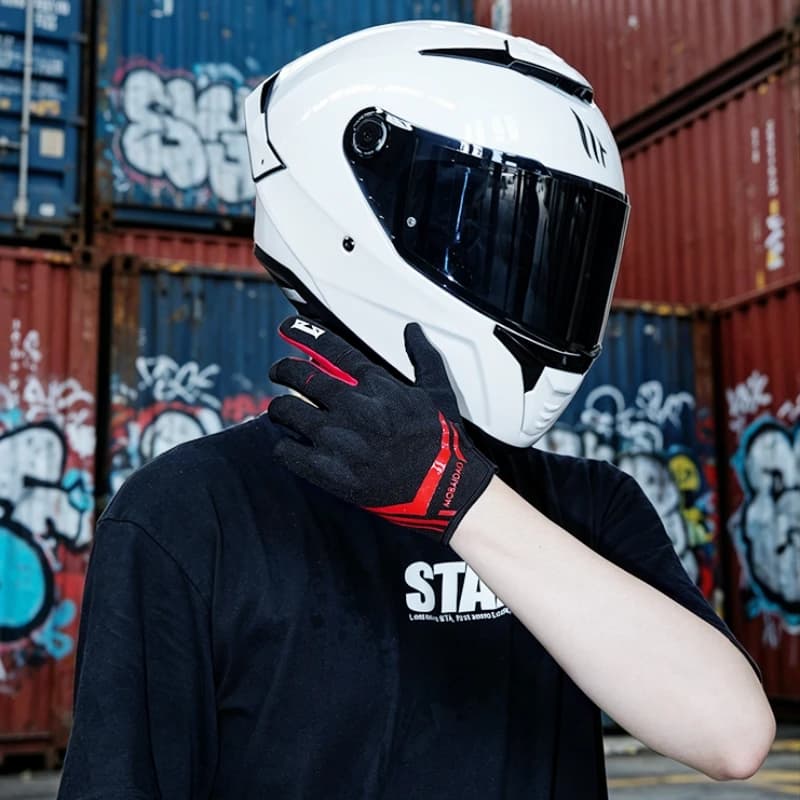 Summer Mesh Breathable Full Finger Motorcycle Gloves Unisex Urban Riding Motorbike Protective Gear Touch Screen Moto Gloves